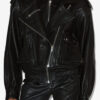 Aneli Lambskin Leather Jacket with Pockets