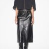 Angele Leather Style Midi Skirt