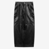 Angele Leather Style Midi Skirt