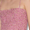 Anka Smocked Printed Lightweight Cotton Dress