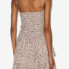 Anka Smocked Printed Lightweight Cotton Dress