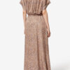 Ansley Long Floral Silk Jacquard Dress