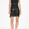Aralia Open Back Macramé Knit Dress