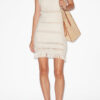 Aralia Open Back Macramé Knit Dress