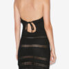 Aralia Open Back Macramé Knit Dress
