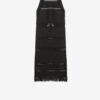 Aralia Open Back Macramé Knit Dress