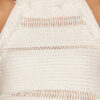 Araliane Open Back Macramé Knit Sweater