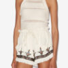 Araliane Open Back Macramé Knit Sweater