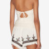 Araliane Open Back Macramé Knit Sweater