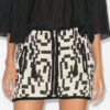 Arono Short Skirt in Coton Jacquard