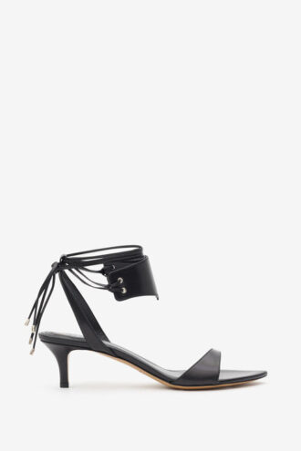 Arson Mid-Heel Sandals in Soft Leather
