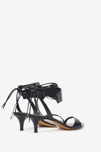 Arson Mid-Heel Sandals in Soft Leather