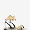 Aselda Jeweled Suede Leather Sandals