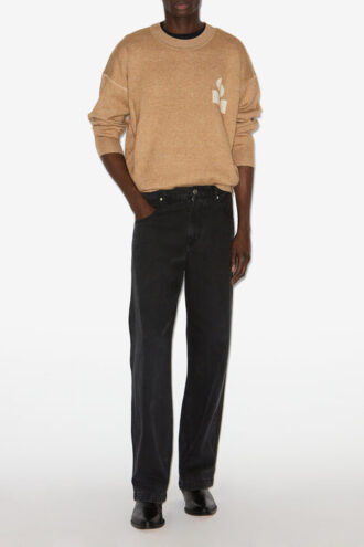 Atley Cotton and Wool Sweater with Logo