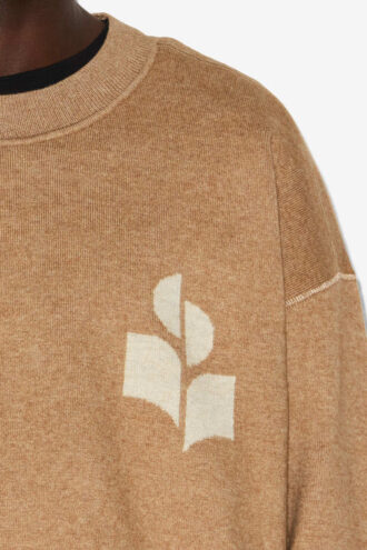 Atley Cotton and Wool Sweater with Logo