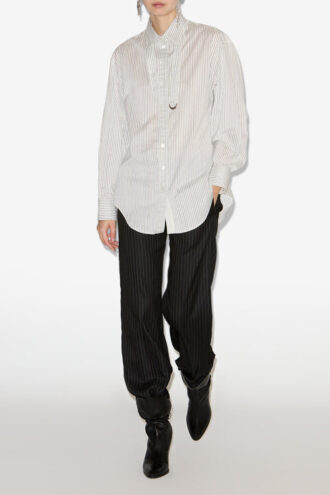 Aurora Striped Cotton and Silk Shirt