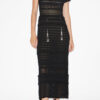 Aurore Long Openwork Knit Dress