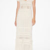 Aurore Long Openwork Knit Dress