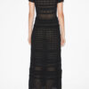 Aurore Long Openwork Knit Dress