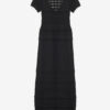 Aurore Long Openwork Knit Dress