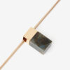 Avery Long Necklace with Stone Pendant