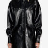 Ayali Short Leather Style Shirt Dress