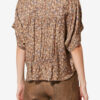Azalea Floral Silk Jacquard Top