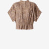 Azalea Floral Silk Jacquard Top