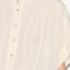 Azalea Gathered Officer Collar Top