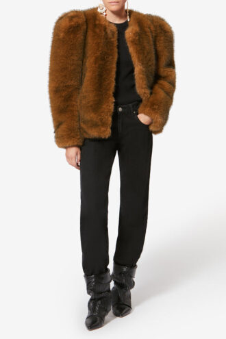 Bahria Faux Fur Teddy Coat