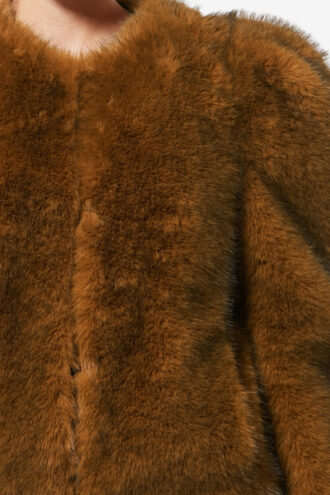 Bahria Faux Fur Teddy Coat