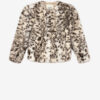 Bahria Mottled Faux Fur Teddy Coat