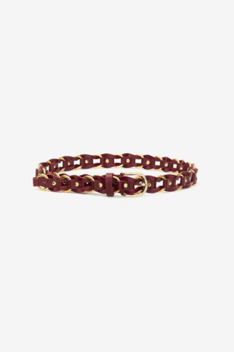 Bali Interwoven Leather and Metal Belt
