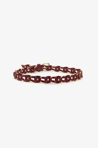 Bali Interwoven Leather and Metal Belt