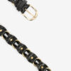 Bali Interwoven Leather and Metal Belt