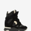 Balskee High-Top Leather Wedge Sneakers