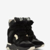 Balskee High-Top Leather Wedge Sneakers
