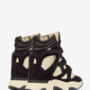 Balskee High-Top Wedge Sneakers in Suede Calfskin Leather