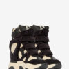 Balskee High-Top Wedge Sneakers in Suede Calfskin Leather