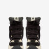 Balskee High-Top Wedge Sneakers in Suede Calfskin Leather