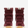 Balskee High-Top Wedge Suede Calfskin Leather Sneakers