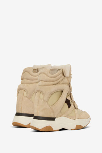Balskee High-Top Wedge Suede Leather Sneakers