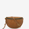 Banana Bag Skano in Cognac Suede Calf Leather