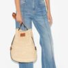 Bayia Raffia Bucket Bag
