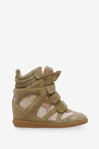 Bekett Leather Wedge Sneakers