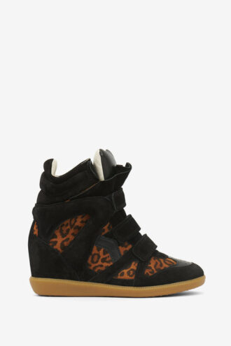 Bekett Leather Wedge Sneakers
