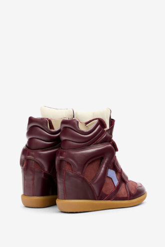 Bekett Leather Wedge Sneakers