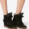 Bekett Leather Wedge Sneakers