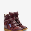 Bekett Leather Wedge Sneakers