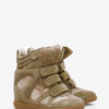 Bekett Leather Wedge Sneakers